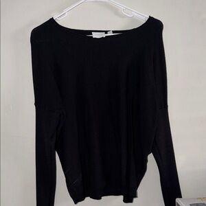 Cyrus Elegant Black Crew Neck Sweater